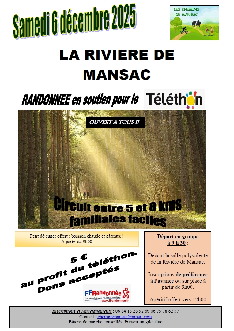 Rando au profit du TELETHON 2025