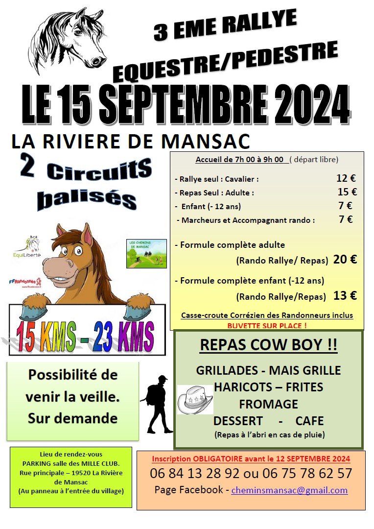3 ème Rallye Equestre et Pédestre