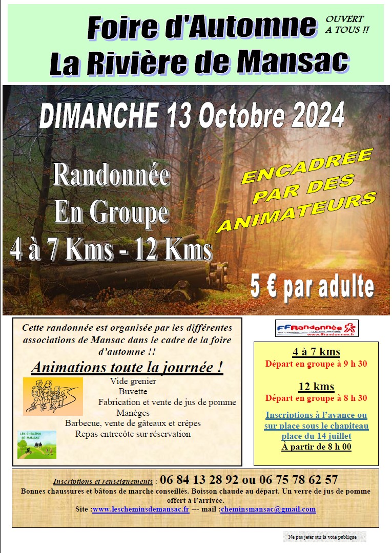 Randonnée d'Automne 2024
