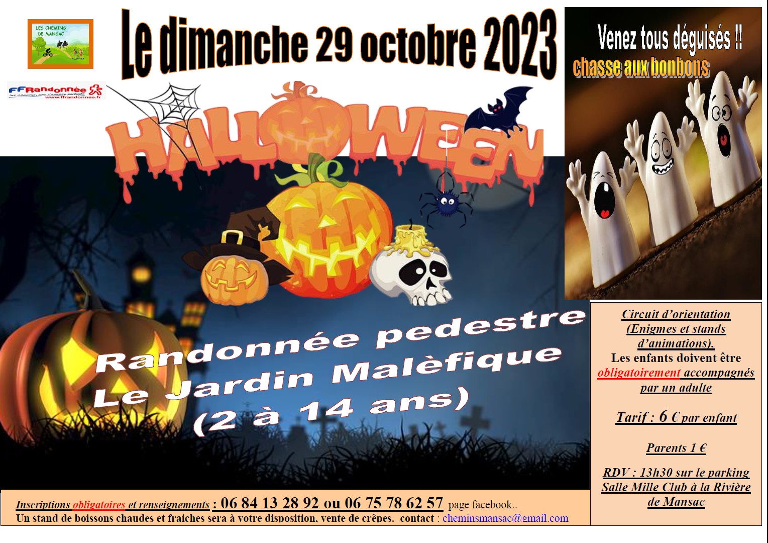 3ème Edition Randonnée d'Halloween 29 Octobre 2023 3ème Edition Randonnée d'Halloween 29 Octobre 2023