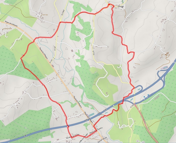 Carte les petits ruisseaux 9 kms