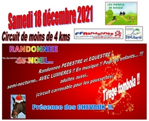 Randonnée de Noel le 18/12/2021